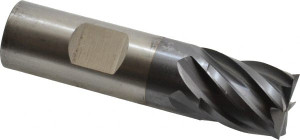 Cleveland 3/4", 3/4" LOC, 3/4" Shank Diam, 3" OAL, 6 Flute, Powdered Metal Square End Mill Single End, TiCN Finish, Spiral Flute, 37° Helix, Centercutting, Right Hand Cut, Right Hand Flute, Series PM-4 C31949 - 87442117