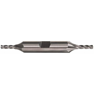 Cleveland 5/8", 1-3/8" LOC, 5/8" Shank Diam, 5" OAL, 4 Flute, Cobalt Square End Mill Double End, TiN Finish, Spiral Flute, 30° Helix, Centercutting, Right Hand Cut, Right Hand Flute, Series HDC-4C C32967 - 87423315