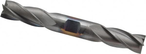 Cleveland 3/4", 1-5/8" LOC, 3/4" Shank Diam, 5-5/8" OAL, 4 Flute, High Speed Steel Square End Mill Double End, TiCN Finish, Spiral Flute, 30° Helix, Centercutting, Right Hand Cut, Right Hand Flute, Series HD-4C C33132 - 87408357