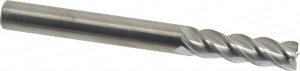 Guhring 1/4", 3/4" LOC, 1/4" Shank Diam, 2-1/2" OAL, 4 Flute, Solid Carbide Square End Mill Single End, Uncoated, Spiral Flute, 40/42° Variable Helix, Centercutting, Right Hand Cut, Right Hand Flute, Series 3077 9030770063500 - 89477723