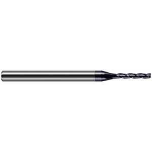 Harvey Tool Square End Mills, Mill Diameter (Decimal Inch): 0.0500, Length of Cut (Inch): 1/4, Length of Cut (Decimal Inch): 0.2500, Material: Solid Carbide, Finish/Coating: AlTiN, Shank Diameter (Inch): 1/8 834150-C3 - 18418657