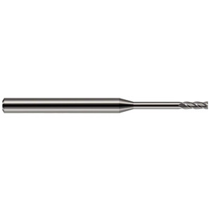Harvey Tool Square End Mills, Mill Diameter (Inch): 1/64, Mill Diameter (Decimal Inch): 0.0150, Length of Cut (Decimal Inch): 0.0450, Material: Solid Carbide, Finish/Coating: Uncoated, Shank Diameter (Inch): 1/8 846115 - 48126577
