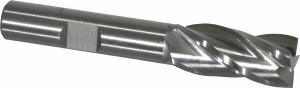 Hertel 12mm, 1" LOC, 3/8" Shank Diam, 2-11/16" OAL, 4 Flute, Cobalt Square End Mill Single End, Uncoated, Spiral Flute, Centercutting, Right Hand Cut, Right Hand Flute CCP-12M12 - 74128380