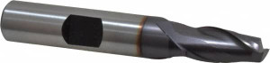 Hertel 5/16", 9/16" LOC, 3/8" Shank Diam, 2-5/16" OAL, 2 Flute, Cobalt Square End Mill Single End, TiCN Finish, Spiral Flute, 30° Helix, Centercutting, Right Hand Cut, Right Hand Flute E7030020 - 41119454