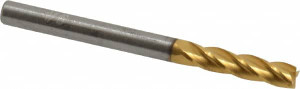 Hertel 1/8", 1/2" LOC, 1/8" Shank Diam, 1-1/2" OAL, 4 Flute, Solid Carbide Square End Mill Single End, TiN Finish, 30° Helix, Centercutting, Right Hand Cut 750909 - 59925644