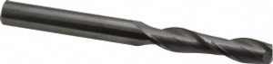 Hertel 3/8", 1-3/4" LOC, 3/8" Shank Diam, 4" OAL, 2 Flute, Solid Carbide Square End Mill Single End, Uncoated, Spiral Flute, 30° Helix, Centercutting, Right Hand Cut 750083 - 88247853