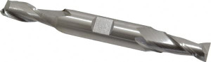 Hertel 10mm, 13/16" LOC, 1/2" Shank Diam, 3-3/4" OAL, 2 Flute, Cobalt Square End Mill Double End, Uncoated, Centercutting 12936 - 89331821