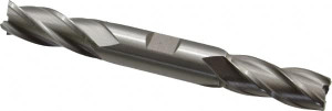 Hertel 19/32", 1-3/8" LOC, 5/8" Shank Diam, 5" OAL, 4 Flute, High Speed Steel Square End Mill Double End, Uncoated, Spiral Flute, 30° Helix, Right Hand Cut, Right Hand Flute E1051038 - 41117631