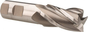Hertel 1-1/8", 2" LOC, 1" Shank Diam, 4-1/2" OAL, 4 Flute, High Speed Steel Square End Mill Single End, Uncoated, Spiral Flute, 30° Helix, Centercutting, Right Hand Cut, Right Hand Flute E1042108 - 41115288
