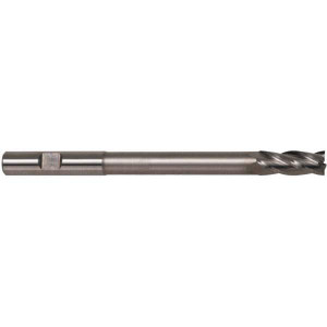 Hertel 3/4", 2" LOC, 3/4" Shank Diam, 8-1/4" OAL, 4 Flute, High Speed Steel Square End Mill Single End, TiN Finish, Right Hand Cut 21227 - 89332050
