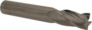 Hertel 9/16", 1-1/8" LOC, 9/16" Shank Diam, 3-1/2" OAL, 4 Flute, Solid Carbide Square End Mill Single End, Uncoated, Spiral Flute, 30° Helix, Centercutting, Right Hand Cut, Right Hand Flute 750194 - 89318968