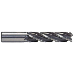 Hertel 1-1/4", 4" LOC, 1-1/4" Shank Diam, 6-1/2" OAL, 6 Flute, High Speed Steel Square End Mill Single End, Uncoated E1035116 - 41118647