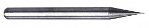 M.A. Ford 0.0118", 0.9mm LOC, 3mm Shank Diam, 1-1/2" OAL, 2 Flute, Solid Carbide Square End Mill Single End, Uncoated, Spiral Flute, 30° Helix, Centercutting, Right Hand Cut, Right Hand Flute, Series 121 12101180 - 76570241