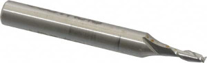 Made in USA 0.08", 0.24" LOC, 3/16" Shank Diam, 1-1/2" OAL, 2 Flute, High Speed Steel Square End Mill Single End, Uncoated, Centercutting 846-.080 - 71768899