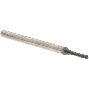 OSG 1.5mm, 5mm LOC, 3mm Shank Diam, 39mm OAL, 4 Flute, Solid Carbide Square End Mill Single End, TiAlN Finish, Spiral Flute, 35° Helix, Centercutting, Right Hand Cut, Right Hand Flute, Series HP441 HP441-0591 - 01444371