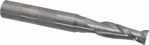 OSG 17/64", 3/4" LOC, 5/16" Shank Diam, 2-1/2" OAL, 2 Flute, Solid Carbide Square End Mill Single End, Uncoated, Spiral Flute, 30° Helix, Centercutting, Right Hand Cut, Right Hand Flute, Series 402 402-2656 - 01185214
