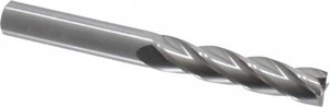 OSG 7/16", 2" LOC, 7/16" Shank Diam, 4" OAL, 4 Flute, Solid Carbide Square End Mill Single End, Uncoated, Spiral Flute, 30° Helix, Centercutting, Right Hand Cut, Right Hand Flute, Series 464 464-4375 - 02733905