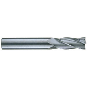 RobbJack 3/4", 1-1/2" LOC, 3/4" Shank Diam, 4" OAL, 4 Flute, Solid Carbide Square End Mill Single End, Uncoated, Spiral Flute, 30° Helix, Centercutting, Right Hand Cut, Right Hand Flute, Series C1-401 C1-401-24 - 00403998