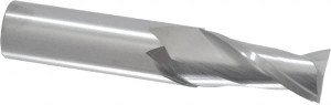 RobbJack 3/4", 1-1/2" LOC, 3/4" Shank Diam, 4" OAL, 2 Flute, Solid Carbide Square End Mill Single End, Uncoated, Spiral Flute, 30° Helix, Centercutting, Right Hand Cut, Right Hand Flute, Series C1-201 C1-201-24 - 00403691