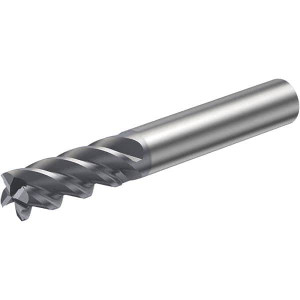 Sandvik Coromant 3mm, 8mm LOC, 6mm Shank Diam, 57mm OAL, 4 Flute, Solid Carbide Square End Mill Single End, TiAlN Finish, Spiral Flute, 45° Helix, Right Hand Cut, Right Hand Flute, Series CoroMill Plura 6259880 - 49396088