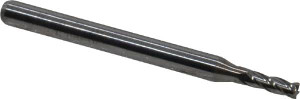 KYOCERA SGS 0.08", 0.24" LOC, 1/8" Shank Diam, 1-1/2" OAL, 4 Flute, Solid Carbide Square End Mill Single End, Uncoated, Spiral Flute, 30° Helix, Centercutting, Right Hand Cut, Right Hand Flute, Series 1810 00574 - 70585708