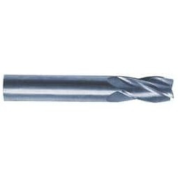 KYOCERA SGS 19/64", 13/16" LOC, 5/16" Shank Diam, 2-1/2" OAL, 4 Flute, Solid Carbide Square End Mill Single End, TiN Finish, Spiral Flute, 30° Helix, Centercutting, Right Hand Cut, Right Hand Flute, Series 1 39137 - 32136194