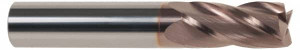 KYOCERA SGS 3/8", 1" LOC, 3/8" Shank Diam, 2-1/2" OAL, 4 Flute, Solid Carbide Square End Mill Single End, TiCN Finish, Spiral Flute, 30° Helix, Centercutting, Right Hand Cut, Right Hand Flute, Series 1 39047 - 63171003