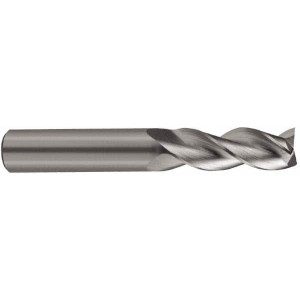 KYOCERA SGS 1", 1-1/4" LOC, 1" Shank Diam, 4" OAL, 3 Flute, Solid Carbide Square End Mill Single End, Uncoated, Spiral Flute, 38° Helix, Right Hand Cut, Right Hand Flute, Series 43 34724 - 86552569