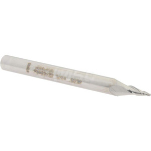 Accupro 10° per Side 3/64" Small End Diam 1/4" LOC 3-Flute Solid Carbide Tapered Ball End Mill Uncoated, 1/4" Shank Diam, 2-1/2" OAL, 0.023" Nose Radius, 30° Helix, Spiral Flute, Centercutting 12177665 - 79403432