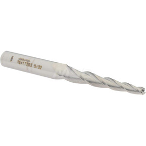 Accupro 3° per Side 5/32" Small End Diam 1-3/4" LOC 3-Flute Solid Carbide Tapered Square End Mill Uncoated, 3/8" Shank Diam, 3-1/2" OAL, 30° Helix, Spiral Flute, Centercutting 12177506 - 76417203