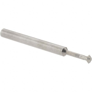 Accupro ° 3mm Cut Diam, 0.059" Cut Width, 1/8" Shank, Solid Carbide Double-Angle Cutter Uncoated, 2 Teeth, 1-1/2" OAL 31684970 - 31684970