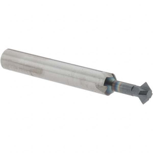 Accupro 1/4° 1/4" Cut Diam, 1/8" Cut Width, 1/4" Shank, Solid Carbide Double-Angle Cutter AlTiN Finish, 4 Teeth, 2" OAL 31583974 - 31583974