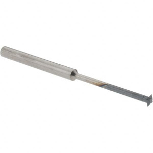 Accupro 1/8° 1/8" Cut Diam, 0.036" Cut Width, 1/8" Shank, Solid Carbide Double-Angle Cutter AlTiN Finish, 4 Teeth, 2" OAL 38466629 - 38466629