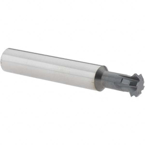 Accupro 7/16° 7/16" Cut Diam, 0.157" Cut Width, 7/16" Shank, Solid Carbide Double-Angle Cutter AlTiN Finish, 6 Teeth, 2-3/4" OAL 31571920 - 31571920