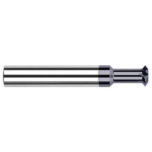 Harvey Tool 0.2362° 0.2362" Cut Diam, 0.118" Cut Width, 1/4" Shank, Solid Carbide Double-Angle Cutter AlTiN Finish, 4 Teeth, 2" OAL 72662-C3 - 95537817