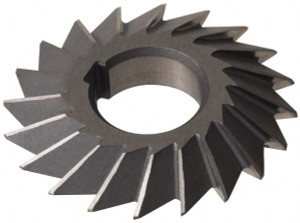 Value Collection 6° 6" Cut Diam, 3/4" Cut Width, 1-1/4" Arbor, High Speed Steel Double-Angle Cutter Uncoated 328-5633 - 03205630