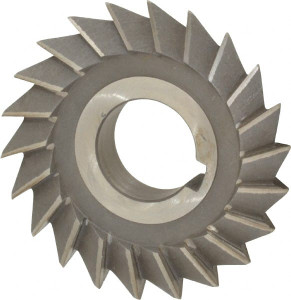 Value Collection 3 x 5/8" 60° High Speed Steel Single-Angle Cutter Oxide Finish, Right Hand Cut, 1" Arbor Hole Diam, Arbor Connection, 1/32" Corner Radius 328-2326 - 03202322