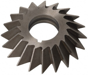 Value Collection 5 x 3/4" 45° High Speed Steel Single-Angle Cutter Uncoated, Left Hand Cut, 1-1/4" Arbor Hole Diam, Arbor Connection, 1/32" Corner Radius 328-1532 - 03201530