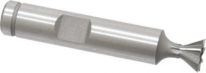 KEO 60° 3/8" Cut Diam, 3/16" Cut Width, Cobalt Dovetail Cutter Uncoated, 3/8" Shank Diam, 2-1/8" OAL, 8 Teeth, Weldon Flat 76036 - 08707606