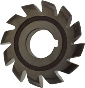 Made in USA 1/4" Radius, 1" Circle Diam, 3" Cutter Diam, Arbor Connection, Convex Radius Cutter High Speed Steel, Uncoated, Form Relieved, 12 Teeth 12553 - 73170334