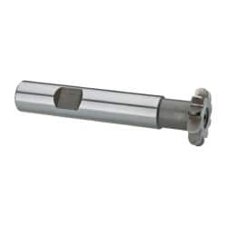 Whitney Tool 3/32" Radius, 3/16" Circle Diam, 7/8" Cutter Diam, Shank Connection, Convex Radius Cutter 1/2" Shank Diam, 3" OAL, High Speed Steel, Uncoated, Profile Ground, 10 Teeth, Weldon Flat 10346 - 03017514