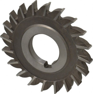 KEO 3" Diam x 1/4" Face Width Straight Tooth Side Milling Cutter 1" Arbor Hole, High Speed Steel, Uncoated, 20 Teeth 05120 - 44105443