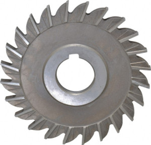 KEO 4" Diam x 1/4" Face Width Straight Tooth Side Milling Cutter 1" Arbor Hole, High Speed Steel, Uncoated, 24 Teeth 05300 - 44105807