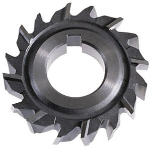 KEO 3" Diam x 7/16" Face Width Staggered Tooth Side Milling Cutter 1" Arbor Hole, High Speed Steel, Uncoated, 16 Teeth 00220 - 44096162