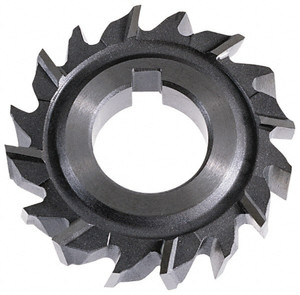 KEO 3" Diam x 7/8" Face Width Staggered Tooth Side Milling Cutter 1" Arbor Hole, High Speed Steel, Uncoated, 16 Teeth 00360 - 44096444