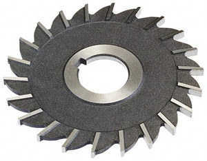 KEO 4" Diam x 7/8" Face Width Straight Tooth Side Milling Cutter 1" Arbor Hole, High Speed Steel, Uncoated, 24 Teeth 05560 - 44106326