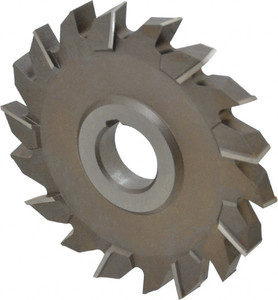 KEO 4-1/2" Diam x 1/2" Face Width Staggered Tooth Side Milling Cutter 1" Arbor Hole, High Speed Steel, Uncoated, 18 Teeth 01260 - 44098481