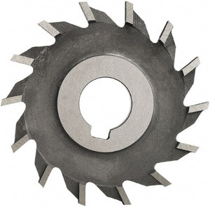 Made in USA 4" Diam x 3/8" Face Width Straight Tooth Side Milling Cutter 1-1/4" Arbor Hole, Cobalt, Uncoated, 24 Teeth CSM4375-1 - 72954258