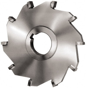 Made in USA 3" Diam x 1/2" Face Width Straight Tooth Side Milling Cutter 1" Arbor Hole, Carbide-Tipped, Uncoated, 6 Teeth 2541-34 - 00362160