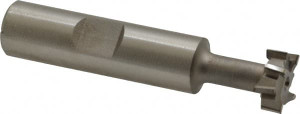 Made in USA 9/16" Diam, 15/64" Wide, High Speed Steel T-Slot Cutter 17/64" Neck Diam, 1/2" Shank Diam, 1-13/16" Shank Length, 2-19/32" OAL, 1/4" Bolt, Uncoated TS50 - 73000168